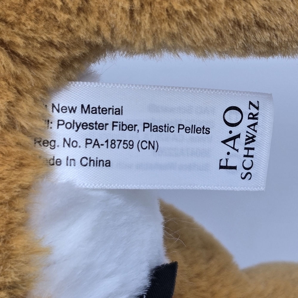 FAO SCHWARZ SET OF 2 PLUSH TOYS STUFFED ANIMAL TIGER & RHINO ADOPT A WILD PAL - Picture 11 of 14